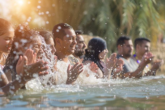 Jordan River baptism